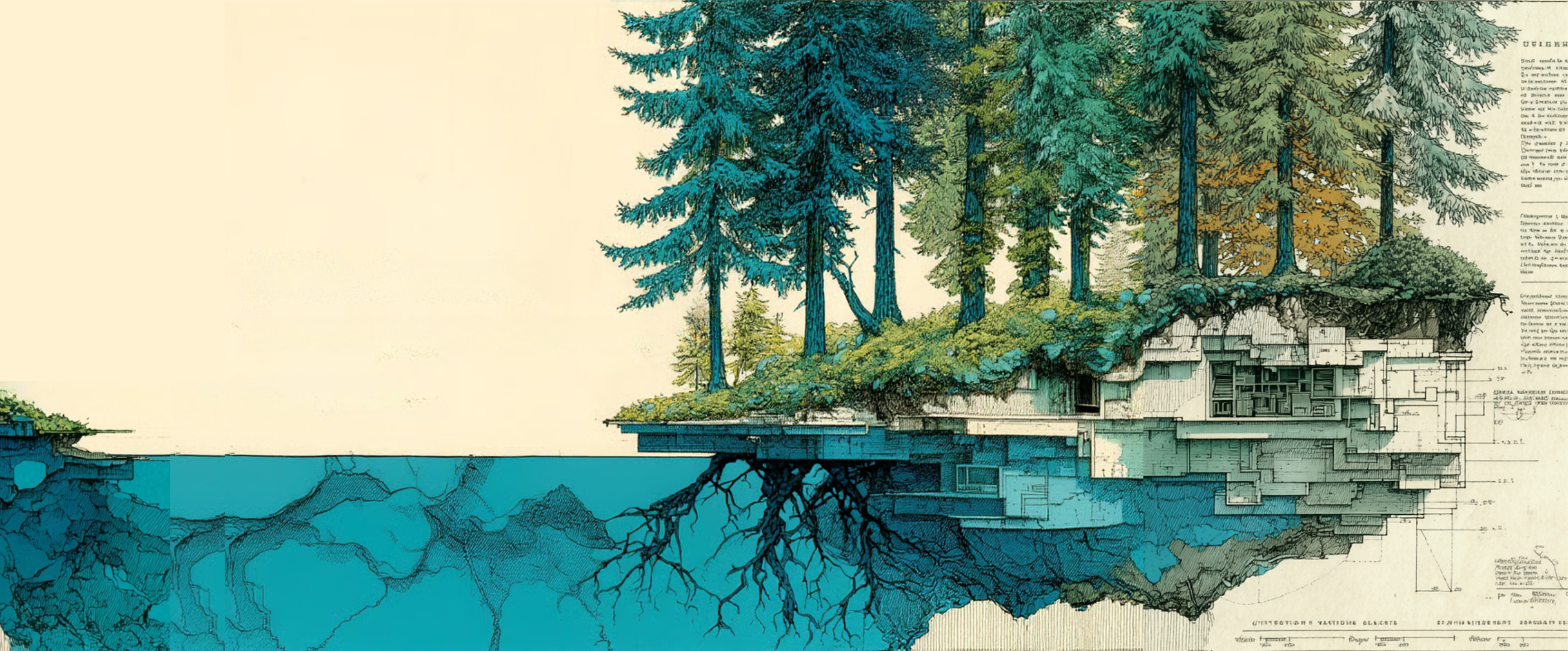 Boreal cross-section illustrating hidden complexity beneath the surface